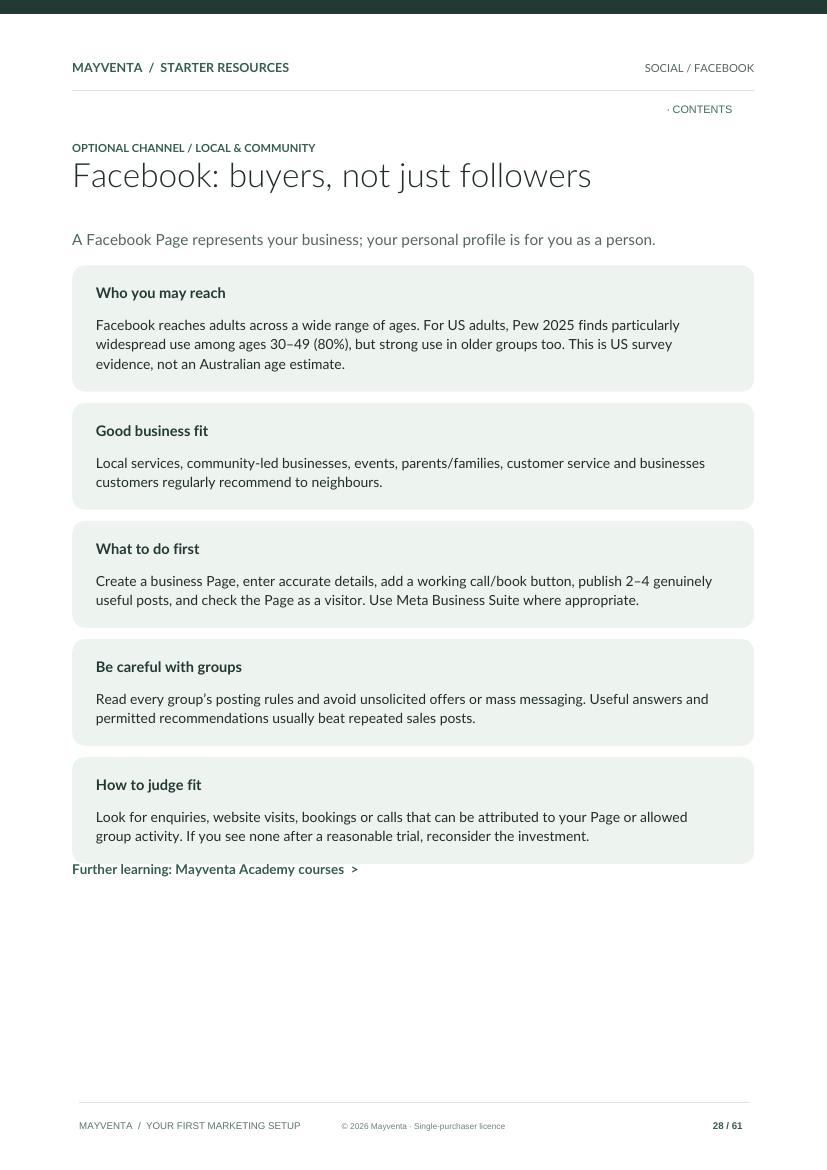Choose your social channels